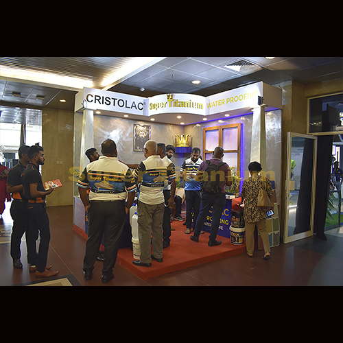Crystolac super Titanium stall at Construct 2023 Exhibition-BMICH photo